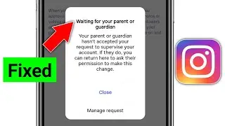 Instagram Waiting for your parent or guardian problem || Fix Waiting for your parent or guardian