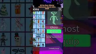 Every NEW Bear (Alpha) Halloween Secret Skin #bearalpha #roblox #bearalpharoblox #subscribe