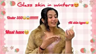 Glass Skin in Winters ❄️✨ | Under ₹350 Glass Skin Hack 😍 #glassskin #winterskincare #musthaves