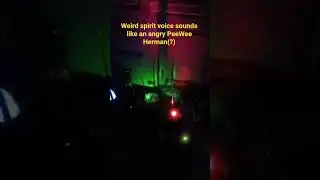 Weird spirit voice sounds like an angry PeeWee Herman(?) #wtf #paranormal #ghosts #haunted