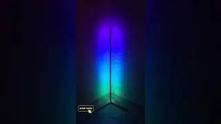 Modern Simple RGB LED Corner Floor Lamp Colorful #shorts #gadgets #coolgadgets