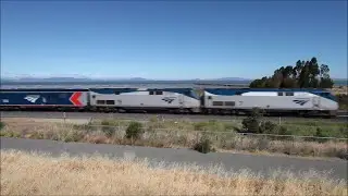 AMTK 7 #6 & First ALC-42 AMTK 300 at Hercules, CA  June 12, 2021