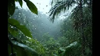 Relaxing Rain in Green Nature 2 HOURS for Deep Sleep, Relaxation & Meditation