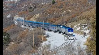 SNOWY CHASE OVER RATON PASS | Amtrak's Southwest Chief 12/30/18