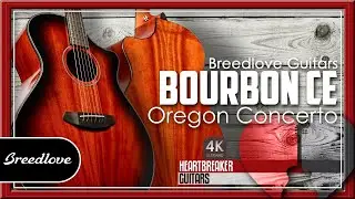 Myrtlewood Bourbon CE!  Beautiful Oregon Concerto from Breedlove Guitars | 4k Video
