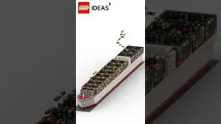 LEGO Container Ship Amazing Speed Build #shorts #legoshorts #legos