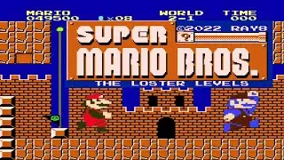 NES Super Mario Bros Gameplay : The Loster Levels SMB1 Hack