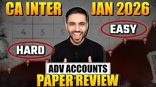 Adv Accounts Paper Review Today | CA Inter Jan 2026 | Paper Analysis & MCQs Explained