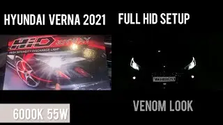 HID SET UP NEW HYUNDAI VERNA SX 2021 LATEST MODIFICATION