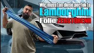 Wir mussten diese perfekte Lamborghini Folie zerstören - Folienprinz