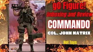 HOT TOYS COMMANDO COLONEL JOHN MATRIX ARNOLD SCHWARZENEGGER 1/6 scale unboxing and review