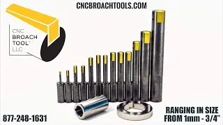 CNC Broach Tools: Indexable Keyway and Spline broaching