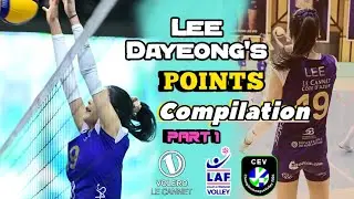 Compilation of points scored by Lee Dayeong (이다영) | LAF, French Super Cup, CEV Champions League #이다영