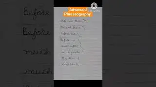 Advanced Phraseography Outlines # viral # ytshorts