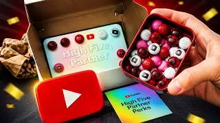 UNBOXING YouTube High Five Partner Perks Creator Limited Edition M&Ms Tin