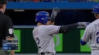 TEX@TOR: Odor ropes RBI triple to plate Arencibia