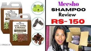 MEESHO - DRYBINS - AMLA - ARITHA  AND  SHIKAKAI  SHAMPOO  REVIEW || #meeshodrybinsshampooreview