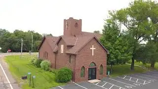 Immanuel Lutheran Church. Buffalo, MN. Aerial View