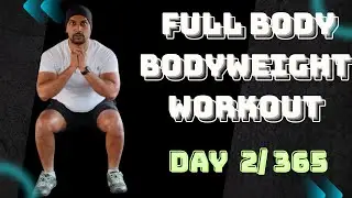 DAY 2 Full Body Bodyweight Workout | No Gym No Equipment | Fat Burn + Toning