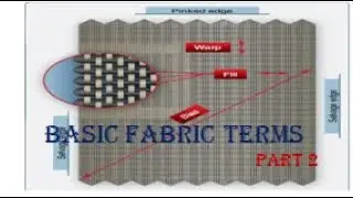 Basic Fabric terms part 2 |Notch | Bowing and Skewing | Finding the Grain line