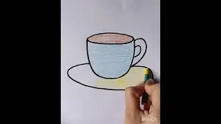#how to draw Cup and saucer #cup and saucer drawing #shorts