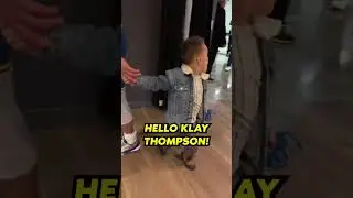 Canon Curry is excited to see Klay Thompson🥺 #shorts #warriors