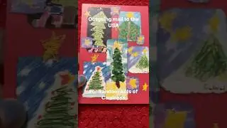 Outgoing mail to the USA #snailmail #moreloveletters #mll #12daysmll #christmascard #postcard #raoc