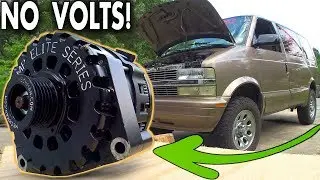 Finding a BLOWN Alternator... Installing & Testing Most POWERFUL High Output Alt in Chevy ASTRO Van