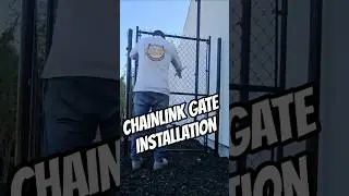 6' Chainlink Gate Installation #Gate #Fence #nodig #atreyu #installation #chainlink #diy #dewalt