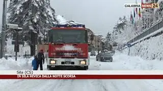 IN SILA NEVICA DALLA NOTTE SCORSA