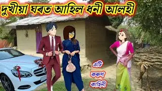 💥দুখীয়া ঘৰত আহিল ধনী আলহী😥Assamese cartoon video/Story@raniandmaa 