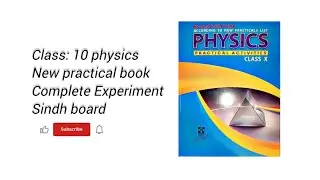 Class 10 physics New practical book 📚 complete Experiment 📖📚🎉
