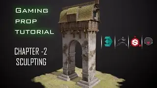 Stylized Game Asset Tutorial | Step by step  Chapter- 2 | Sculpting in Z-brush | Z-brush tutorial