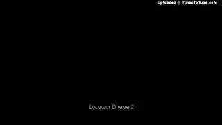 Locuteur D texte 2