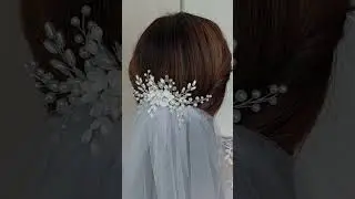 Pearl Ivory Bridal Hair Comb - Elegant Wedding Hairpiece