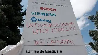 BSH: 1.000 lanpostu suntsituta, UGT, CCOO, ATISS eta SOLIDARI sindikatuen babesarekin