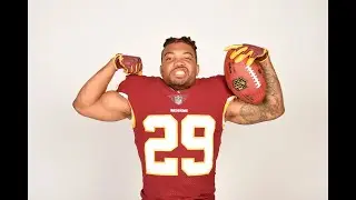 Darren M. Haynes - Rapid-9 with Redskins RB Derrius Guice -  WUSA9