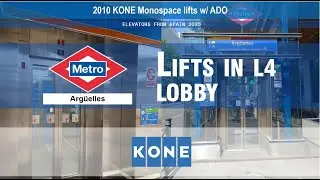 2010 KONE Monospace MRL lifts @ Arg&uuml;elles Metro Station, Madrid