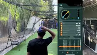 Jacob Whamond 27 - Pitching Session with Pitch Logic - Emphasis on Accuracy, Max. Velo. 82.1
