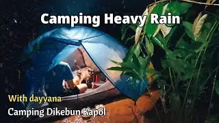 NOT SOLO CAMPING - CAMPING HUJAN DERAS DAN PETIR - CAMPING HUJAN DITEMANI KUCING