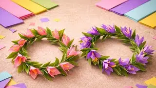 How to Make a Paper Flower Crown | Easy DIY Craft
