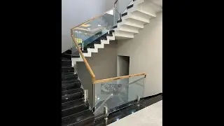 SG Railing - wood Glass Railing | Latest modern Staircase Glass railing Design.