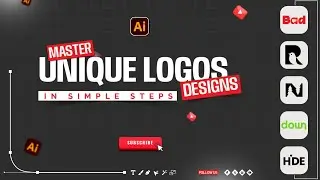 How To Design 5 Creative Master Logos That Stand Out in Adobe Illustrator | Logo Design Steps