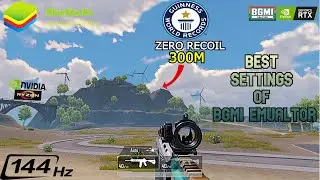 WORLD'S BEST SENSITIVITY BGMI🤯 "BLUESTACKS 5" (EMULATOR) MONTAGE ! World's Greatest Emulator Sniper