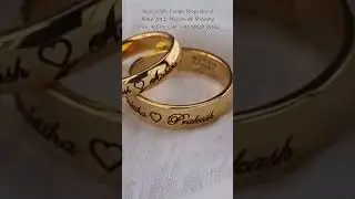 22k 4-6grams Personalized Couple Rings
