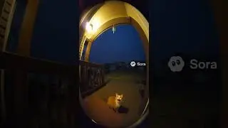 Cat Screams After Thunder Strikes!