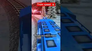 Fast Train Racing in Snow ❄️🚆 | High speed #shorts #viral