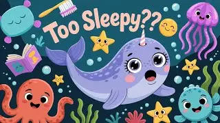 Nelly the Napping Narwhal's Sleepy Adventure 💤 | Fun Cartoon for Kids