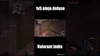 Valorant 1v5 ninja defuse #shorts