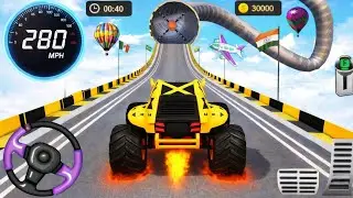 Monster Truck Mega Ramp Impossible Driver | Extreme Stunts & Crazy Racing - Android Gameplay 